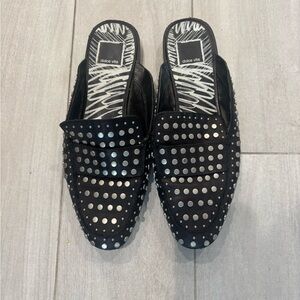 Dolce Vita Black Maura Studded Mule